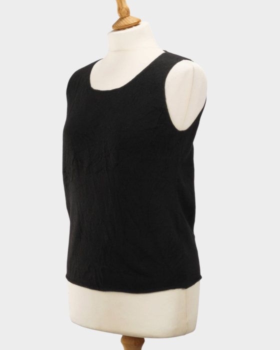 Vestă DKNY neagră din 100% cașmir S-M [2]
