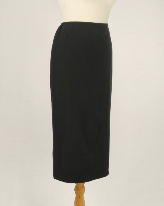Fustă midi Max Mara neagră 97% lână mărime L [4]