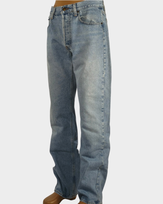 Blugi Giorgio Armani bleu din 100% bumbac, croială clasică, mărime L, XL [2]