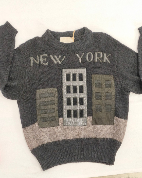 Iceberg pulover Made in Italy lână alpaca mohair cu inserții din piele New York [5]