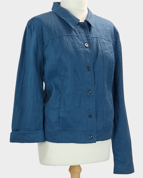 Jacheta Jacqui E Linen Collection 100% in albastra marimea 18 [6]