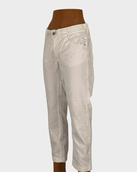 Jeans albi Armani din bumbac – damă M [2]
