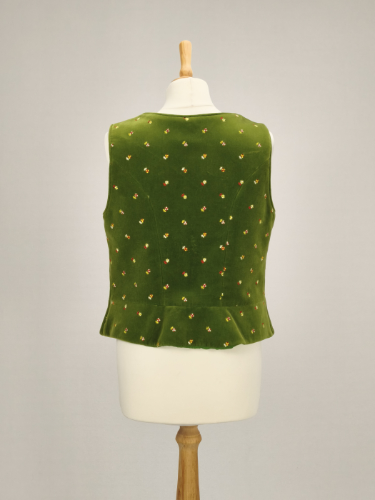 Kaiserjäger vestă verde 100% catifea de bumbac brodată manual mărimea 44 L [3]
