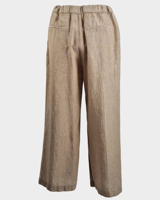 Pantaloni 3/4 Opus din 100% in bej natural [3]