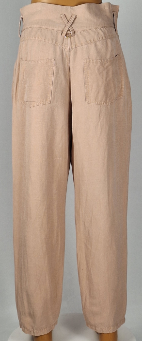 Pantaloni AJE damă din amestec de in și rayon nude roz [3]