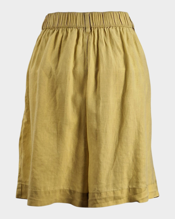 Pantaloni bermude Oysho din 100% in galben pal [5]