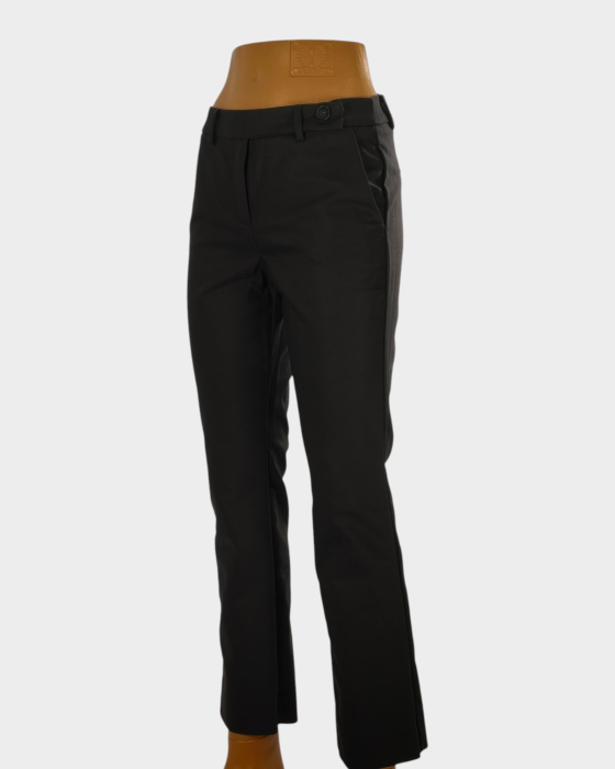 Pantaloni EMME Marella by Max Mara negri din blend de bumbac [2]