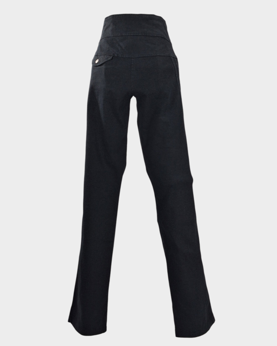 Pantaloni-negri-canepa-in-talie-inalta-Caramia [6]
