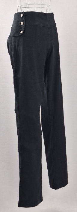 Pantaloni-negri-canepa-in-talie-inalta-Caramia [3]