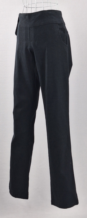 Pantaloni-negri-canepa-in-talie-inalta-Caramia [2]
