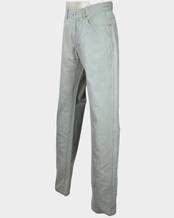 Pantaloni Original Marines verde mentă din bumbac și in [2]