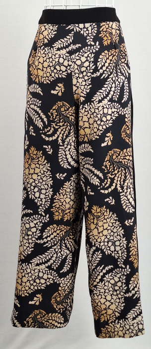 Pantaloni palazzo EMME Marella cu imprimeu vegetal damă [4]