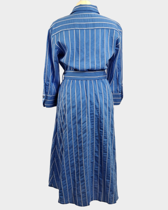 Rochie camasa Hermosa albastra cu dungi si cordon marime 38 [5]
