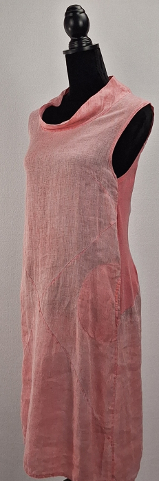Rochie Made in Italy 100 in roz pudrat [2]