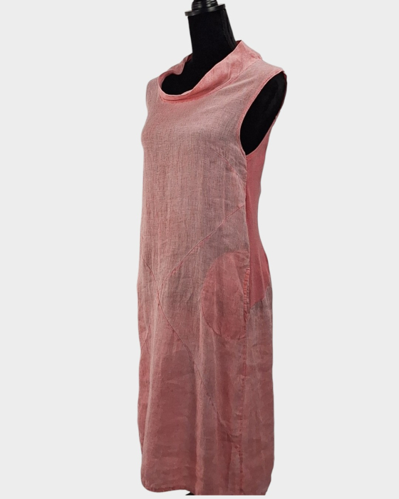 Rochie Made in Italy 100 in roz pudrat [2]