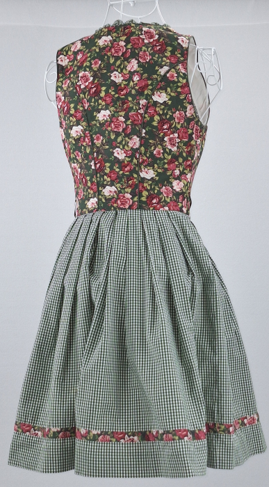 Rochie-dirndl-Kruger-Madl-100-bumbac-florala-verde-Caramia [4]