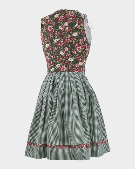 Rochie-dirndl-Kruger-Madl-100-bumbac-florala-verde-Caramia [3]
