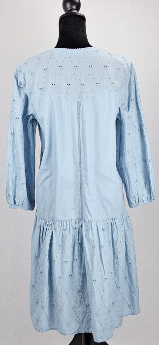 Caramia – Rochie Esprit 100% bumbac cu broderie anglaise bleu [3]