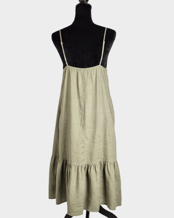 Rochie handmade OI OI Bali 100% in verde salvie [3]