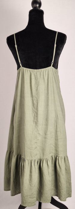 Rochie handmade OI OI Bali 100% in verde salvie [3]