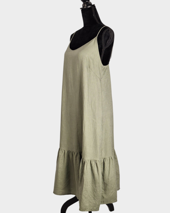 Rochie handmade OI OI Bali 100% in verde salvie [2]