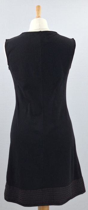 Rochie MAX&Co. neagră cu fundă textilă supradimensionată [4]