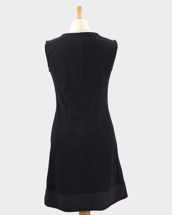 Rochie MAX&Co. neagră cu fundă textilă supradimensionată [4]