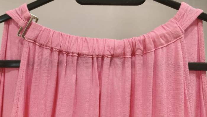 Rochie maxi roz Barbie Katies din in și vâscoză – mărimea M [3]