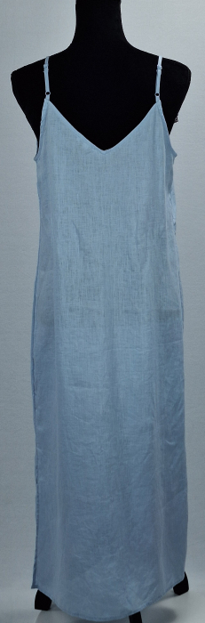 Rochie maxi Woman bleu din 100% in cu bretele reglabile mărime M [3]