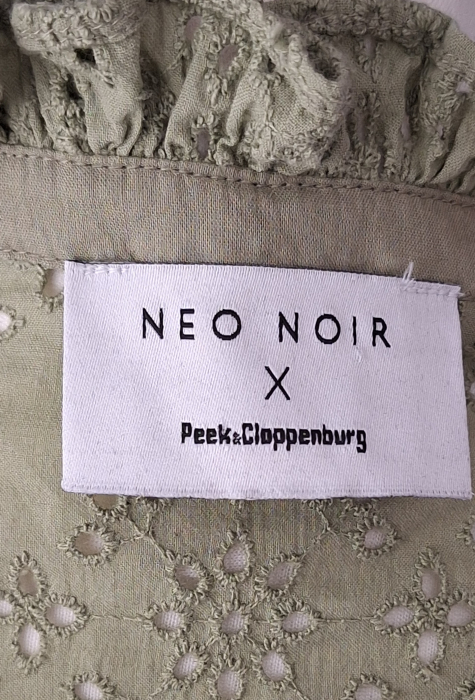 Rochie Neo Noir x Peek & Cloppenburg din bumbac brodat verde salvie mărime M [5]