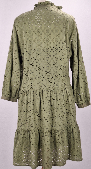 Rochie Neo Noir x Peek & Cloppenburg din bumbac brodat verde salvie mărime M [4]