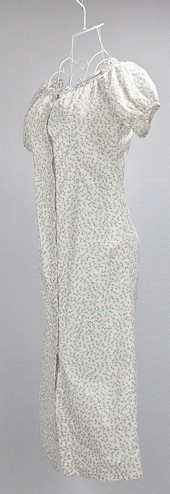 Rochie florală premium MONKL cu nasturi frontali și mâneci bufante [2]