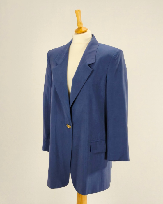 Sacou-Marella-by-Max-Mara-matase-cupro-albastru-Made-in-Italy-Caramia [2]