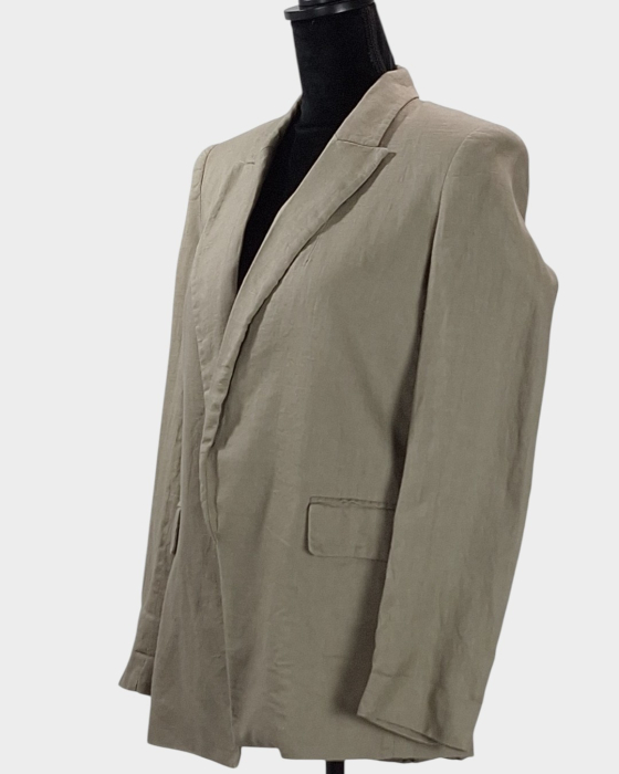 Sacou Zara din 100% in bej cu umeri structurați mărimea S [2]