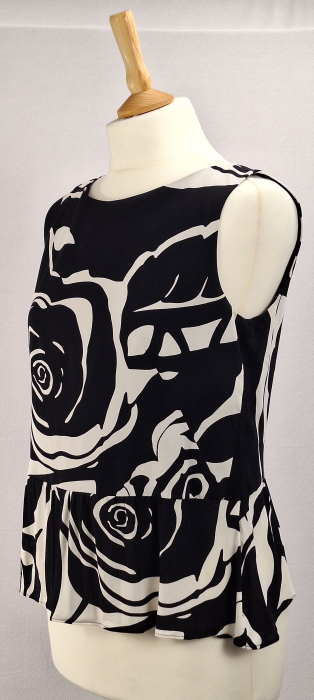 Top Luisa Spagnoli din vascoză cu imprimeu floral abstract | Caramia [2]