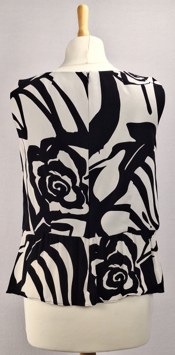 Top Luisa Spagnoli din vascoză cu imprimeu floral abstract | Caramia [4]