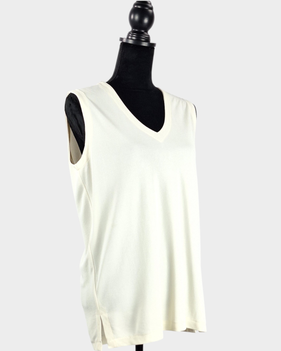 Top Marella Tricot by Max Mara crem din blend de rayon [4]