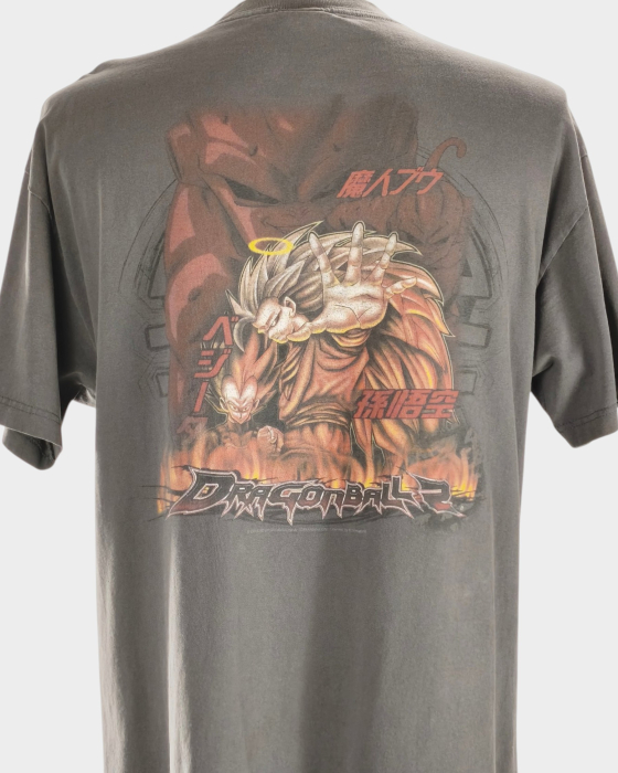 Tricou Dragon Ball Z gri din bumbac XL, imprimeu față spate [5]