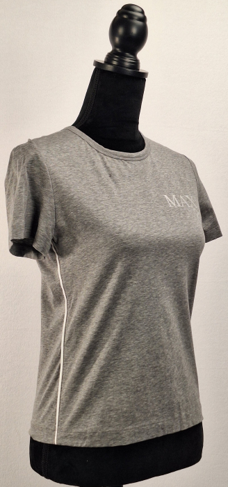 Tricou MAX&Co. gri melanj din bumbac elastic | Caramia [3]