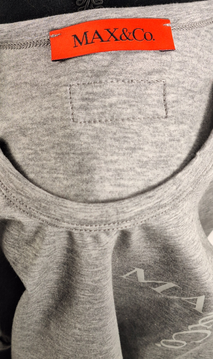 Tricou MAX&Co. gri melanj din bumbac elastic | Caramia [5]