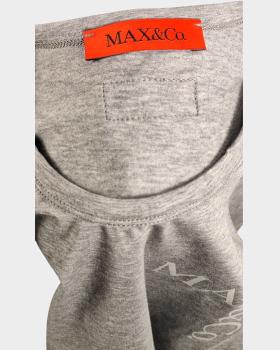 Tricou MAX&Co. gri melanj din bumbac elastic | Caramia [3]