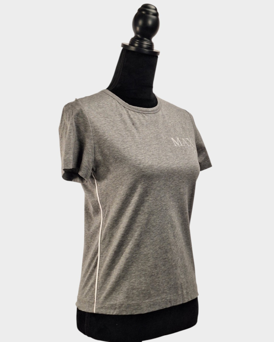Tricou MAX&Co. gri melanj din bumbac elastic | Caramia [2]