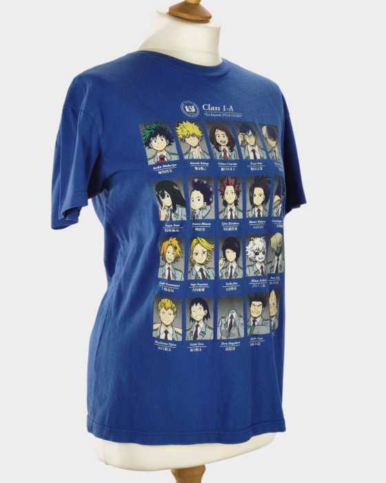 Tricou My Hero Academia Class 1-A albastru bumbac S [3]
