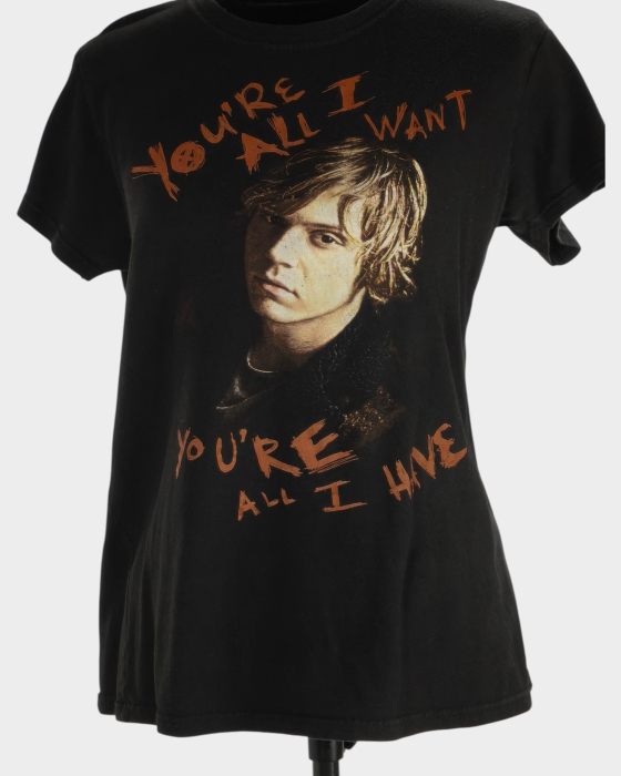 Tricou negru American Horror Story Tate cu mesaj cărămiziu [2]
