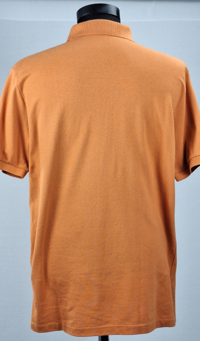 Tricou polo bărbătesc Fay portocaliu cu logo brodat [2]