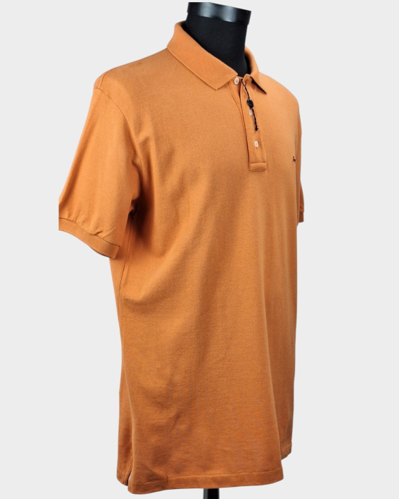 Tricou polo bărbătesc Fay portocaliu cu logo brodat [6]