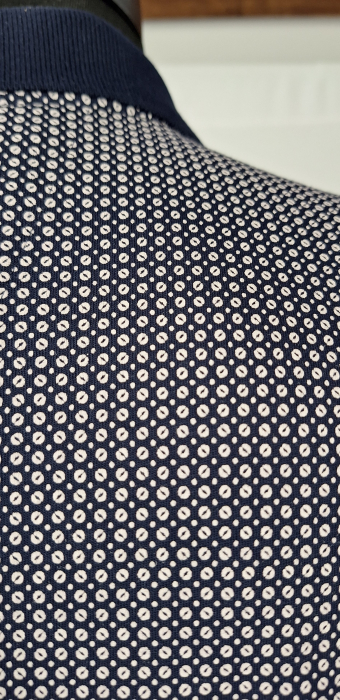 Tricou polo Rick Armand din bumbac 100% bleumarin – etichetă XL [5]