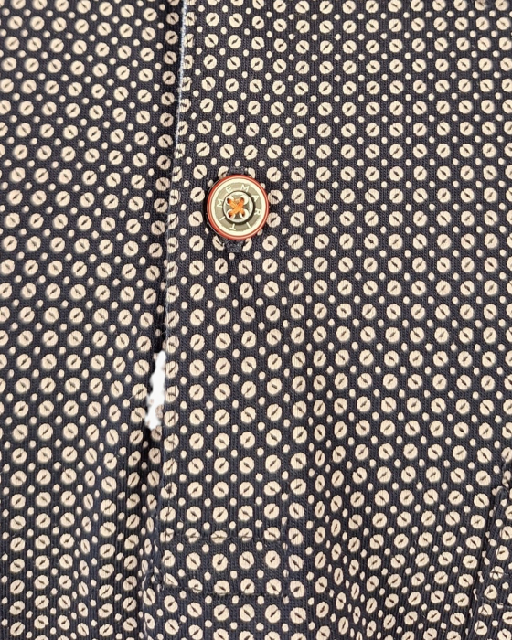 Tricou polo Rick Armand din bumbac 100% bleumarin – etichetă XL [2]