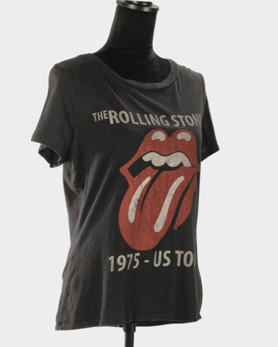 Tricou The Rolling Stones 1975 US Tour bumbac gri antracit S–M [4]