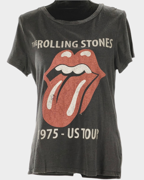 Tricou The Rolling Stones 1975 US Tour bumbac gri antracit S–M [2]